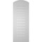 Ekena Millwork Arch Top Surface Mount PVC Gable Vent: Non-Functional, w/ 3-1/2"W x 1"P Standard Frame, 16"W x 40"H GVPAR16X4001SN - alternate 2